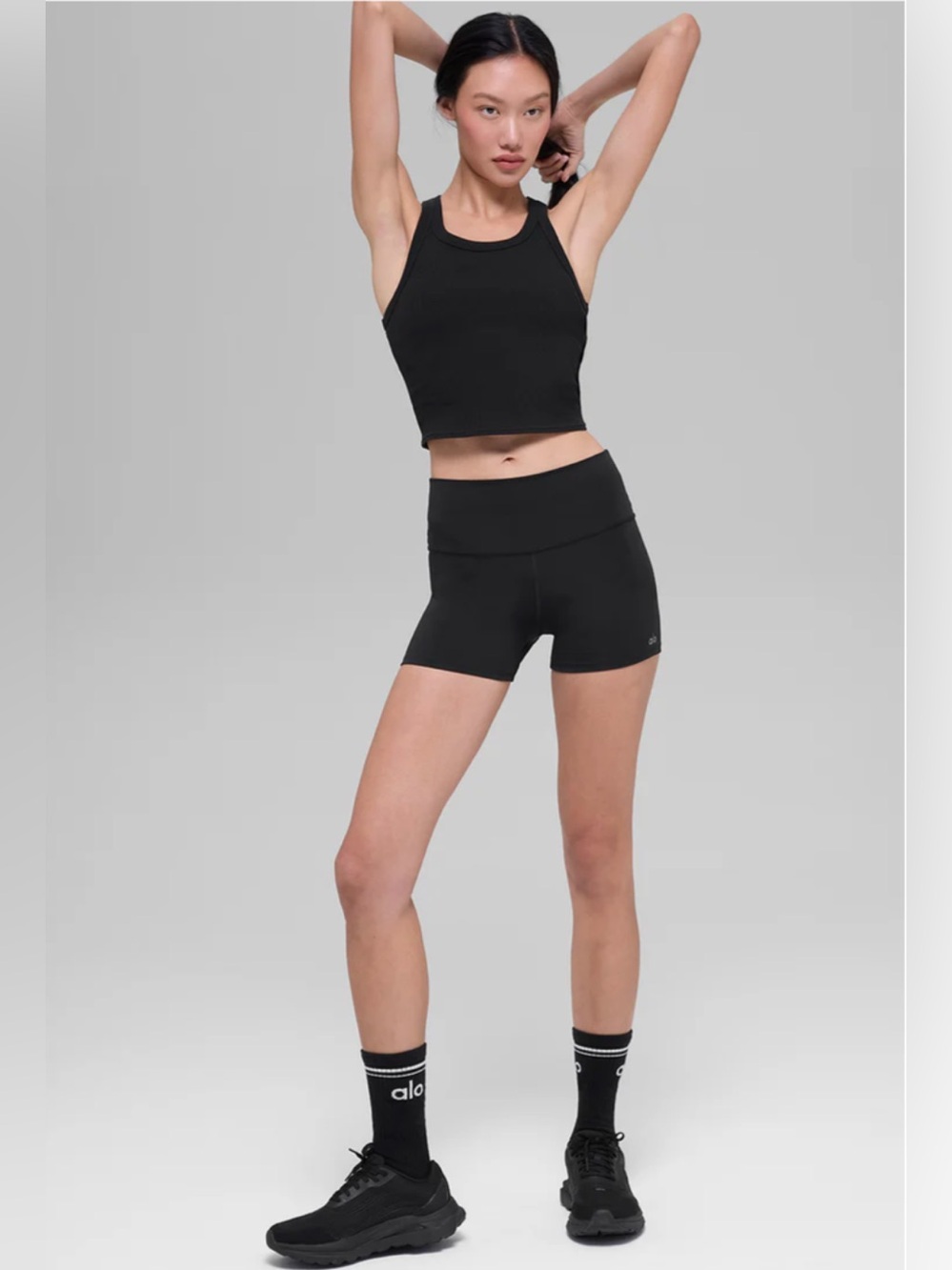 Alo Yoga/ Ribbed Go Tank/ Large/ Black/ Preloved- Great Condition